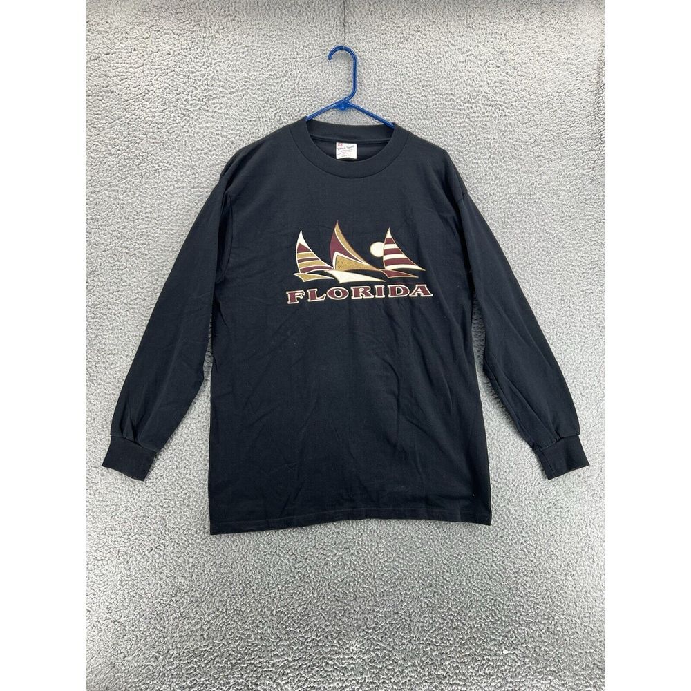Vintage United Sports Activewear Mens Large  Black Sweatshirt 90s FLORIDA‎ USA